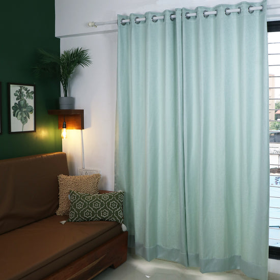 Seevo Textured Dimout Curtains - Set of 2